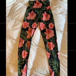 Beyond Yoga Floral Workout Tights